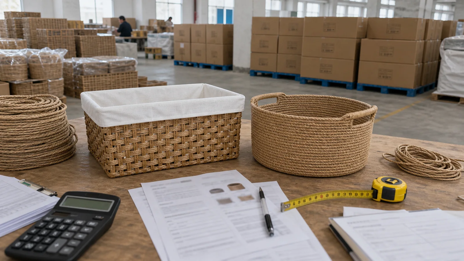 How to Compare Factory Quotes for Woven Storage Baskets sourcing guide cover