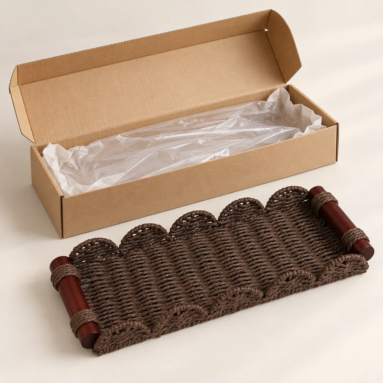 Illustrative packaging proposal for one Dark Brown tray